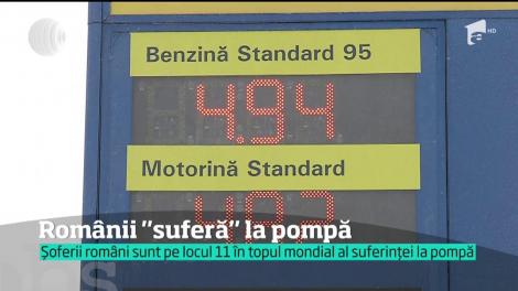 Şoferii români sunt pe locul 11 în topul mondial al costurilor la pompă