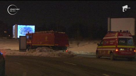Un incendiu a izbucnit în parcarea subterană a unui mall din București