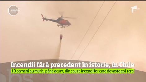Incendii devastatoare în Chile