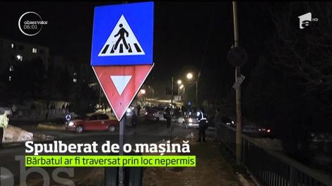 Un bărbat din Medgidia a fost spulberat de o maşină, într-un sens giratoriu
