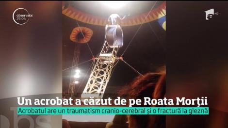 Un acrobat-zburător de la Circul Globus s-a prăbuşit de opt metri chiar sub ochii spectatorilor