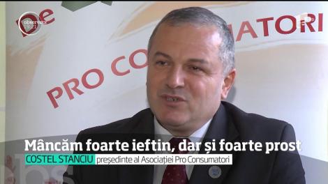 Mănâncăm ieftin şi prost