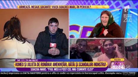 Romeo şi Julieta de Dâmboviţa: ”A bătut-o, domnişoară, când a sărit şi ea cu cuţitul la el! Şi am fost chemaţi la Poliţie!”