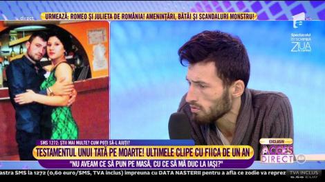 Tatăl aproape de moarte, o viață chinuită: ”Am fost luat de Protecția Copilului și dus la un centru”