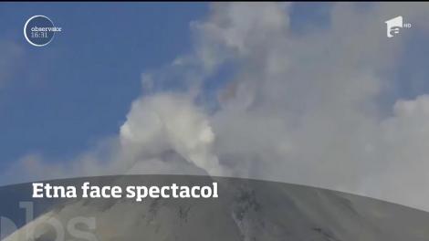 Vulcanul Ena face spectacol. Acesta a început să erupă, însă nu lavă, ci zăpadă!