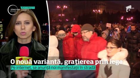 O nouă variantă, grațierea prin lege! Un protest similar celui de duminica trecută a fost deja anunţat în mediul online