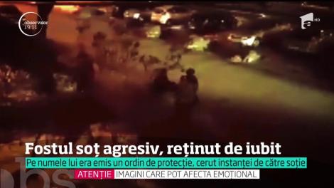 Fostul soț agresiv, reținut de iubit