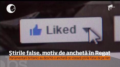 Știri false, motiv de anchetă în Regat. Parlamentarii britanici au deschis o anchetă ce vizează știrile false de pe net