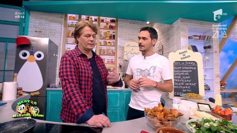 Desene animate în bucătărie! Încearcă rețeta "Tom şi Jerry", o combinație delicioasă de paste, pui, brânzeturi și nuci