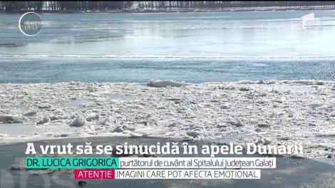 Femeia salvată în ultima clipă de marinari din apele Dunării a vrut să se sinucidă