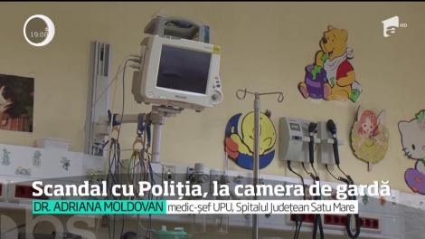 Scandal cu Poliția la camera de gardă a Spitalului de Urgenţă Satu Mare