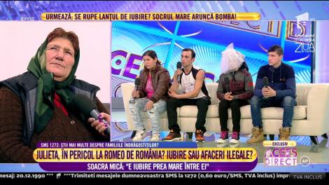 Romeo și Julieta de Dâmboviţa. Soacra mică: ”Este iubirea prea mare între ei”