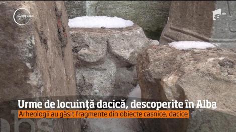 Urme de locuință dacică, descoperite în Alba