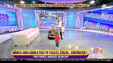 Mămica Anda Adam, extrem de mândră de fiica ei: ”Face piruete, dansează, dă din cap”