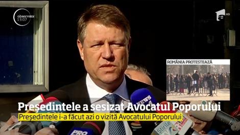 Președintele a sezisat Avocatul Poporului