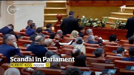 Scandal în Parlament. Activitatea a fost bulversată de reprezentanții USR și PNL