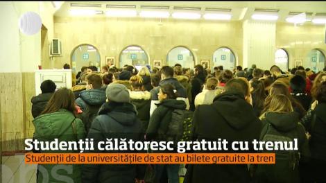 Studenții călătoresc gratuit cu trenul. Care sunt condițiile?