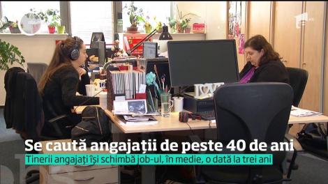 Tot mai multe firme îşi îndreptă atenţia spre angajaţii de peste 40 de ani