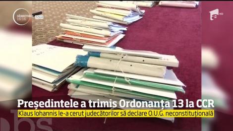 Controversata Ordonanţă, trimisă de președinte la Curtea Constituţională
