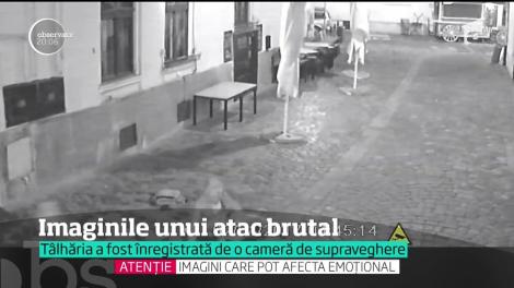 Un clujean a fost surprins pe camere în timp ce a căzut victima unei tâlhării violente