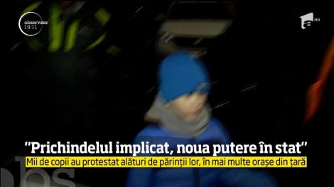 Copiii au devenit simbolul protestelor din toată ţara