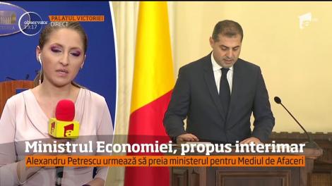 Alexandru Petrescu urmează să preia ministerul pentru Mediul de Afaceri