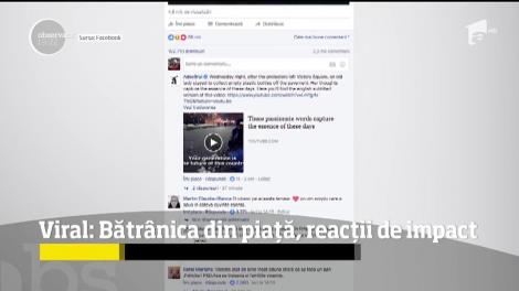 Viral: Bătrânica din piaţă, reacţii de impact
