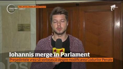 Preşedintele vrea să vorbească despre modificarea Codurilor Penale