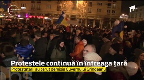Protestele continuă în întreaga țară