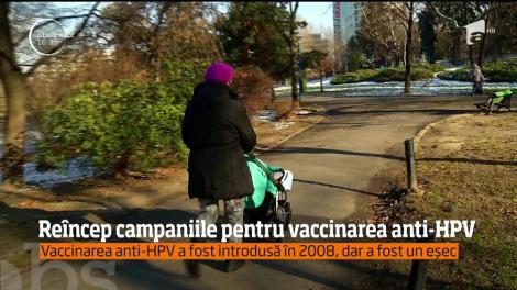 Reîncep campaniile pentru vaccinarea anti-HPV