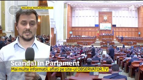 Scandal în Parlament