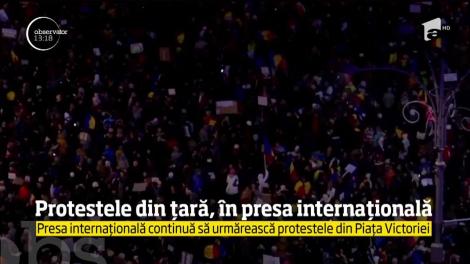 Protestele din țară, în presa internațională