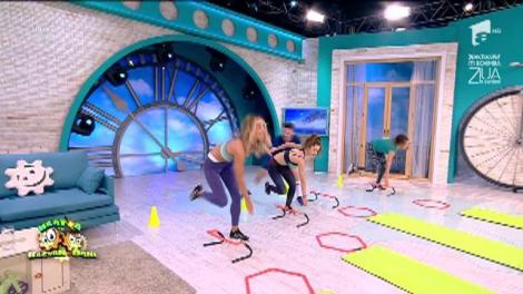 Fitness la Neatza! Nu ai timp să mergi la sală? Nu-i nimic! FLAVIA şi Neby îţi arată cele mai tari exerciţii de alergat după metrou, tramvai sau maşină