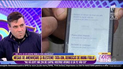 Mesaje de ameninţare şi blesteme! Tatăl copilului legat de pat, demascat de mamă