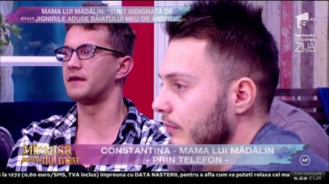 Lucrurile au luat-o razna la "Mireasă pentru fiul meu". Constantina, mama lui Mădălin: "Sunt indignată de jignirile aduse băiatului meu de Andrei!"