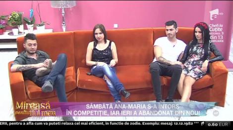 Doar două zile a rezistat Ana-Maria în competiţie alături de Mădălin!