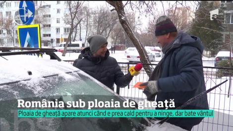 Aproape toată ţara a fost acoperită de un strat gros de gheaţă