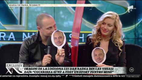Testul compatibilităţii, în direct, între Dan Badea şi logodnica lui, Mădălina