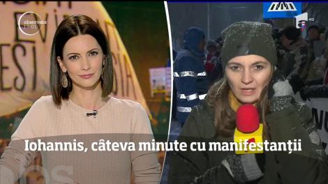Preşedintele Iohannis a dat piept cu protestatarii de la Cotroceni
