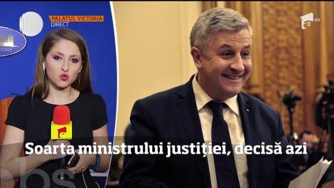 Soarta ministrului justiției, decisă azi. Premierul și ministrul se întâlnesc înaintea ședinței de Guvern