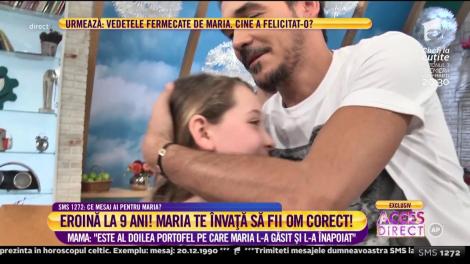 Maria, mica eroină, a fost în culisele emisiunii Neata cu Răzvan și Dani