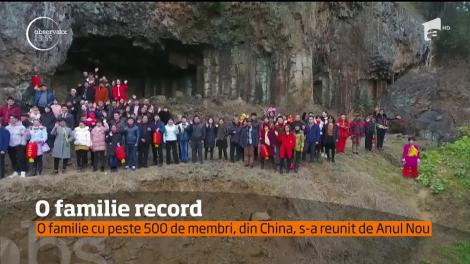 O familie cu peste 500 de membri, din China, s-a reunit de Anul Nou