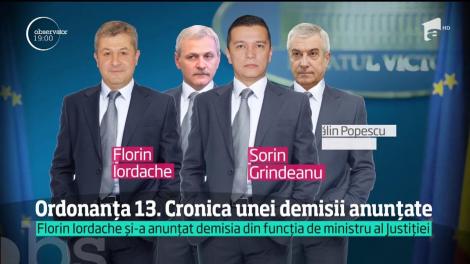 Florin Iordache și-a anunțat demisia din funcția de ministru al Justiției
