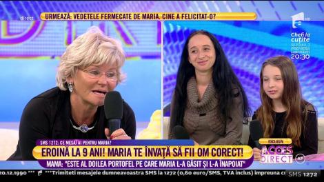 Mama eroinei "Este al doilea portofel pe care Maria l-a găsit și l-a înapoiat"