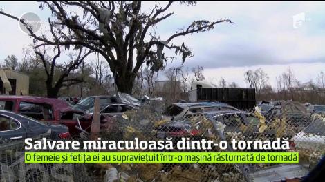 Salvare miraculoasă dintr-o tornadă