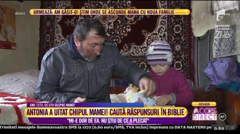 Antonia, o copilă de 6 ani, a uitat chipul mamei "Mi-e dor de ea. Nu ;tiu de ce a plecat"