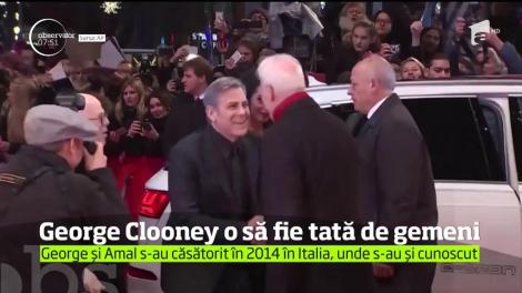 George Clooney va fi tată de gemeni