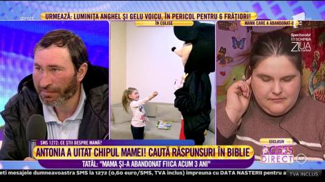 Tatăl Antoniei, copila de șase ani părăsită de cea care i-a dat viață "Mama a refuzat să se întoarcă la fiica ei"