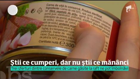 ATENŢIE MARE la ce cumpăraţi! Trei sferturi dintre conservele de carne găsite la raft ne pot îmbolnăvi