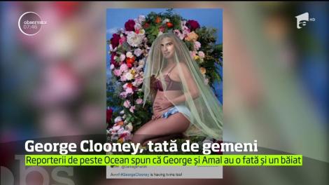 Actorul George Clooney şi soţia sa vor fi părinţi de gemeni